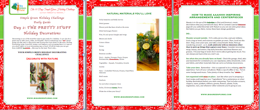 simple green holiday challenge