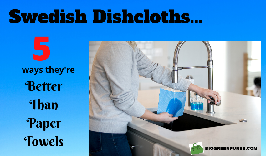 Reusable Paper Towel Alternatives  Swedish Dishcloths vs. Reusable Cloth  Rags - Honestly Modern