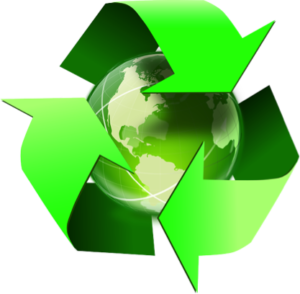 recycling symbol shows where to recycle electronics
