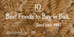 10 best foods to buy in bulk
