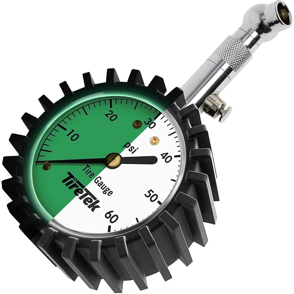 Tire pressure gauge will help save gas.