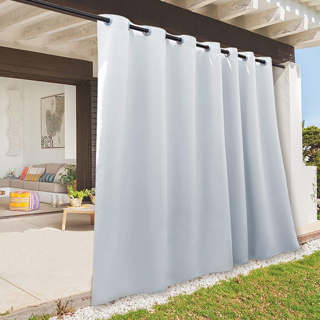 Ways to cool your home could include cool curtains, pictured here.