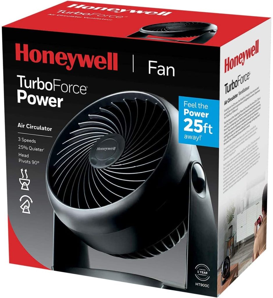 energy-saving Honeywell table top fan