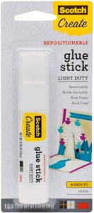 Use a glue stick like this one instead of wasteful tape.